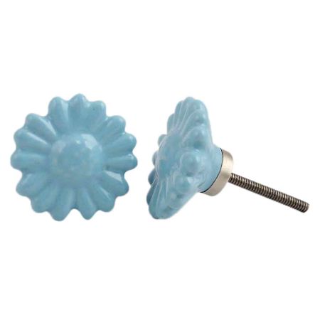 Turquoise Daisy Knob